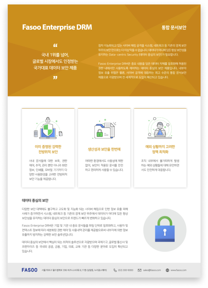 Fasoo Enterprise DRM (FED)